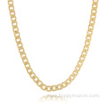 High Quality 18k Gold Plated Argyle Plaid Chain